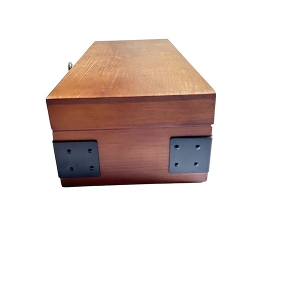 Woodbury 5-Piece Watch Case Solid Pinewood Construction with Antique Finish NIB - Picture 9 of 10